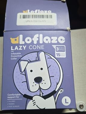 Blue* Inflatable Protective Collar - Large